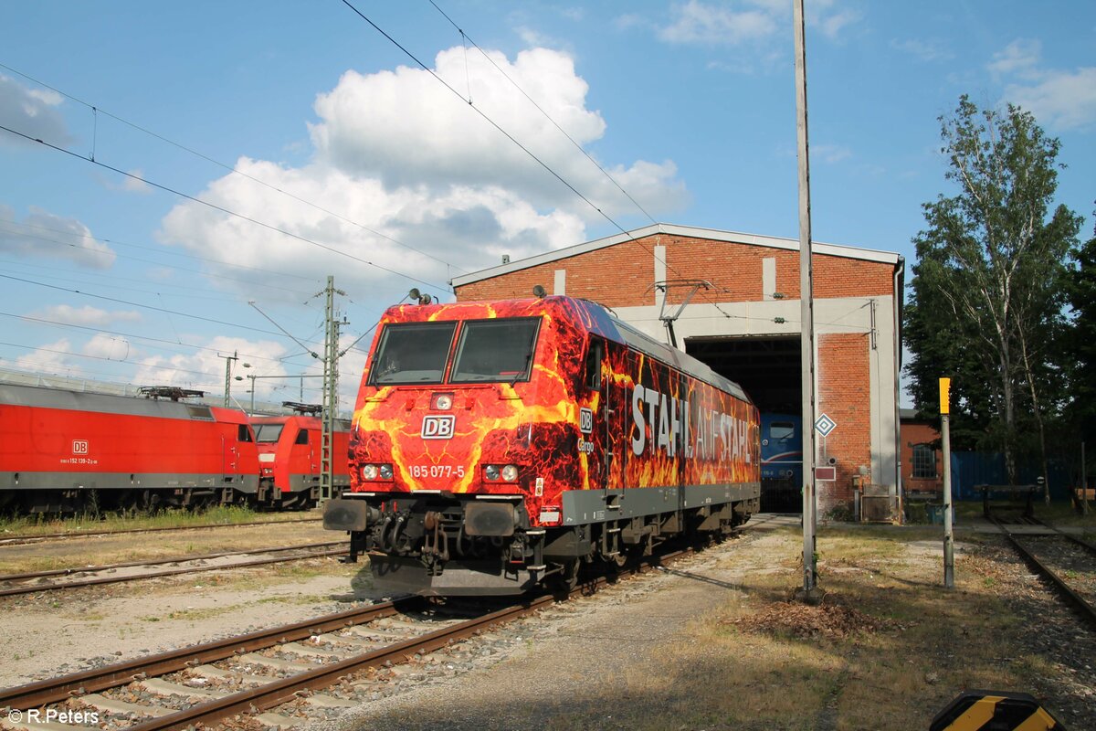 Die neue Werbelok von DB Cargo in Nürnberg. 02.07.21