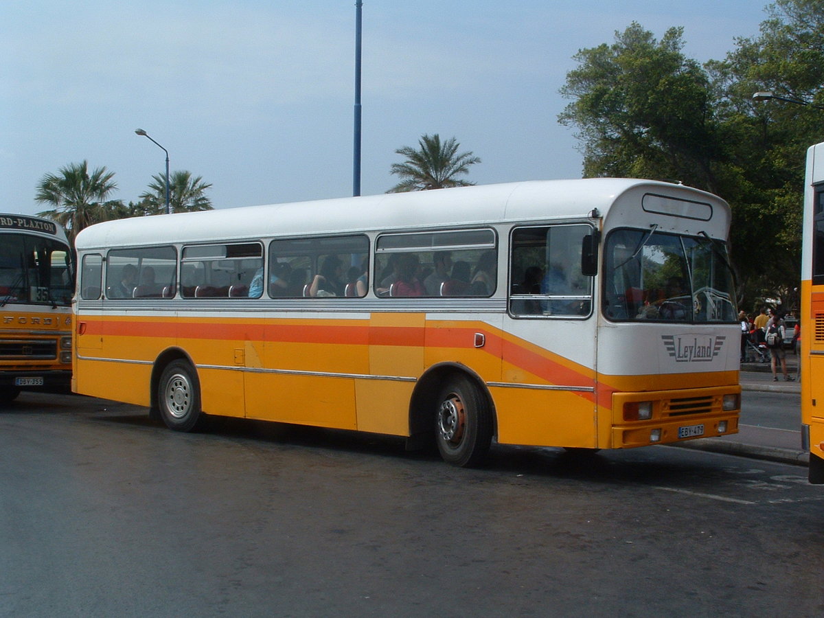 EBY 479
1968 Leyland Leopard
Marshall B45F
New as NHE 10F to Yorkshire Traction #510.

Previous reg in Malta - A-2236; Y-1180; Y-0479

Photographed 3rd May 2009 in City Gate Terminus, Valletta, Malta.