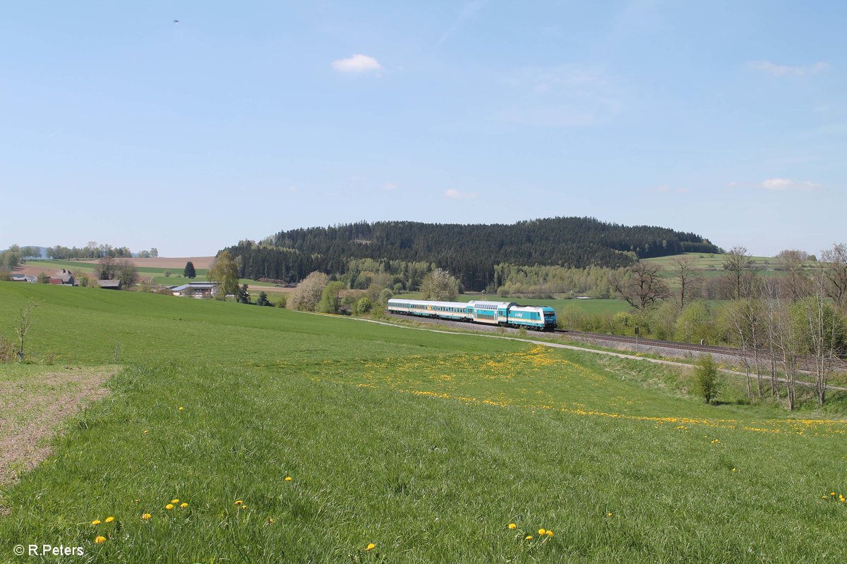 Ein Alex zieht durch die herrliche Frühlingslandschaft der Oberpfalz gen München bei Lengenfeld. 10.05.17