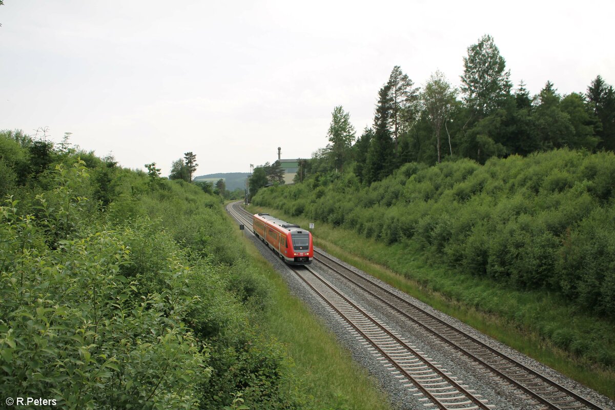 Ein unbekannter 612er bei neusorg in Richtung Marktredwitz. 20.06.21 