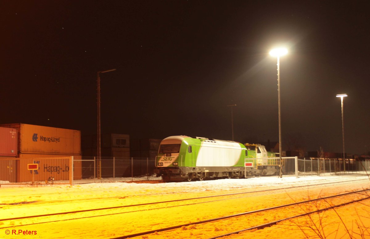 ER20 01 ist frisch am 21.01.17 in ihrem neuen Einsatzgebiet eingetroffen, Wiesau/Oberpfalz. 