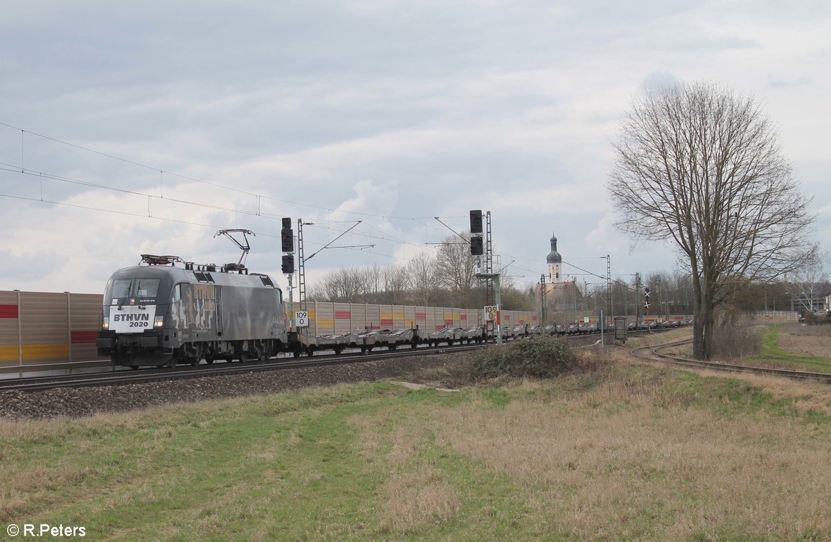 ES64 U2 010  Beethoven  zieht den 47177 Bochum - Kittsee bei Obertraublingen 14.03.20