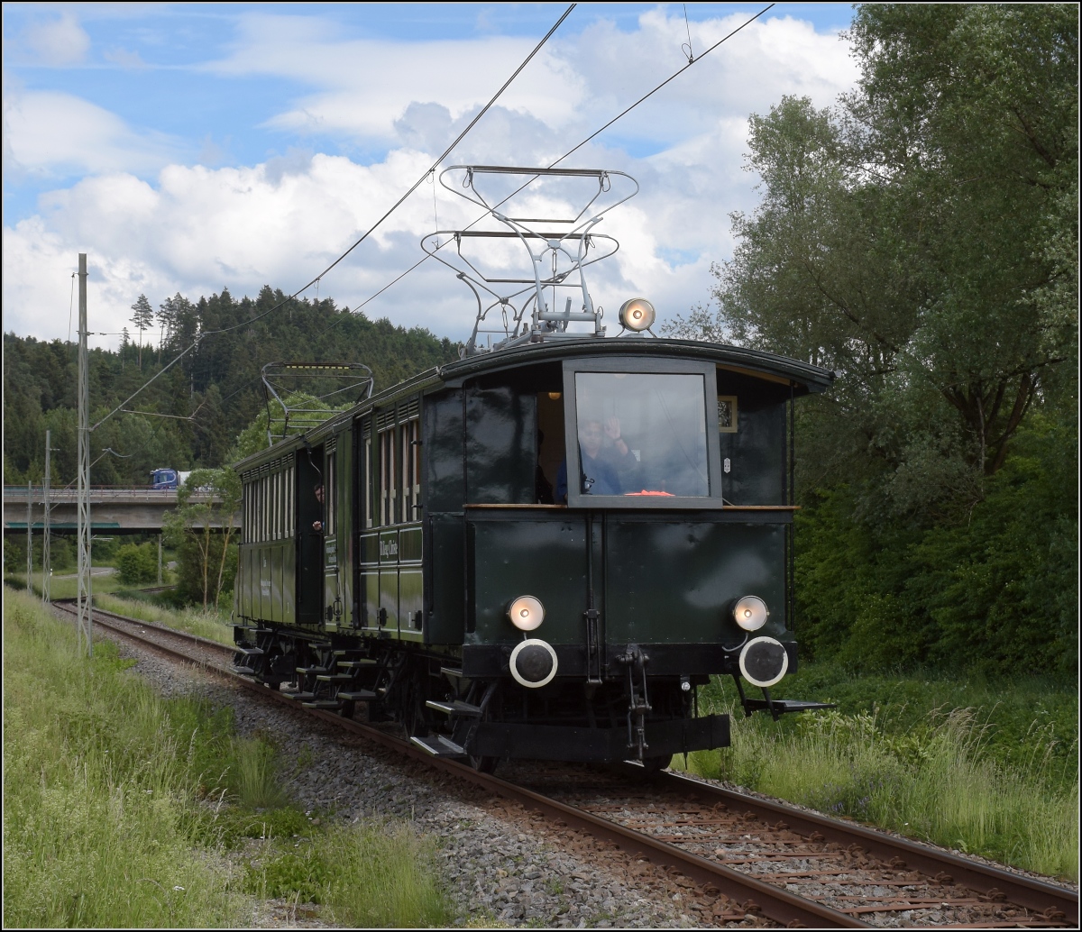 Fahrtag der Trossinger Eisenbahn am Pfingstmarkt 2022.