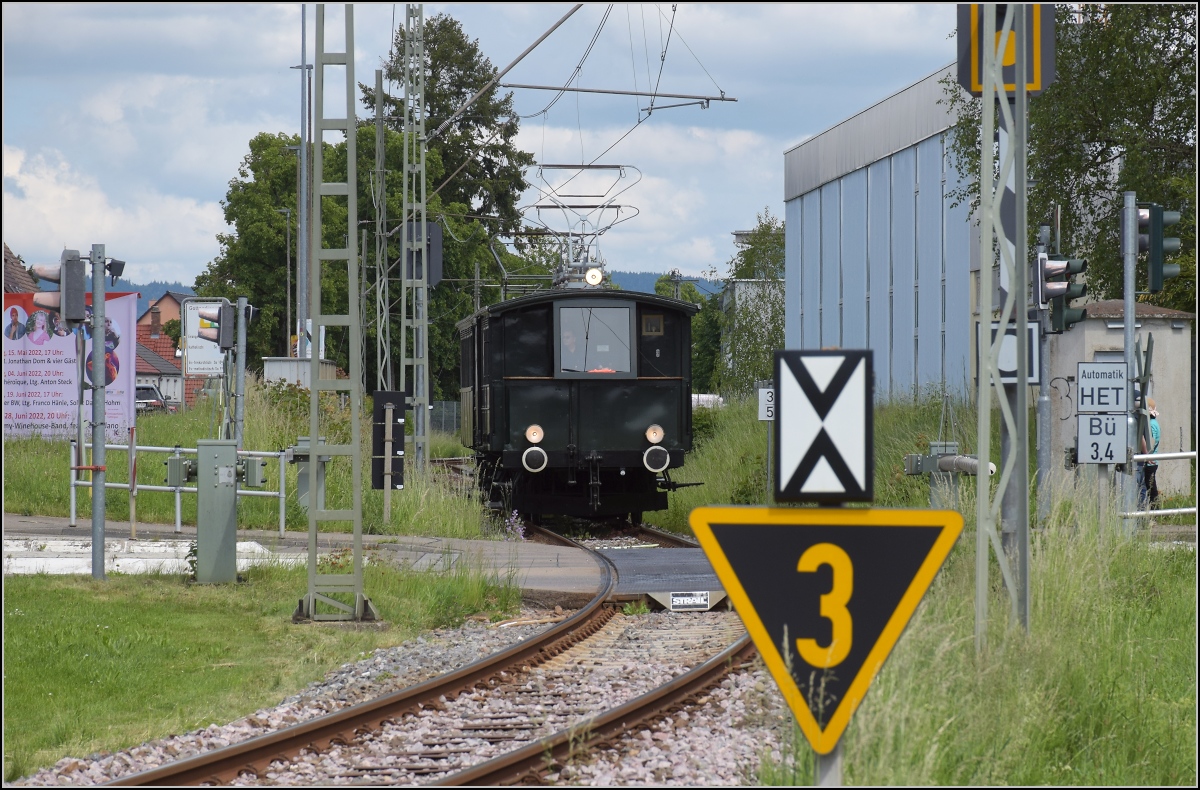 Fahrtag der Trossinger Eisenbahn am Pfingstmarkt 2022.