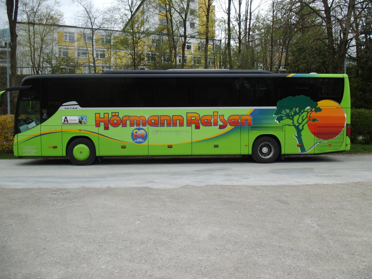 Hrmann, Augsburg - Setra S 416 GT-HD am 16. April 2016 in Bad Tlz (Aufnahme: Martin Beyer)