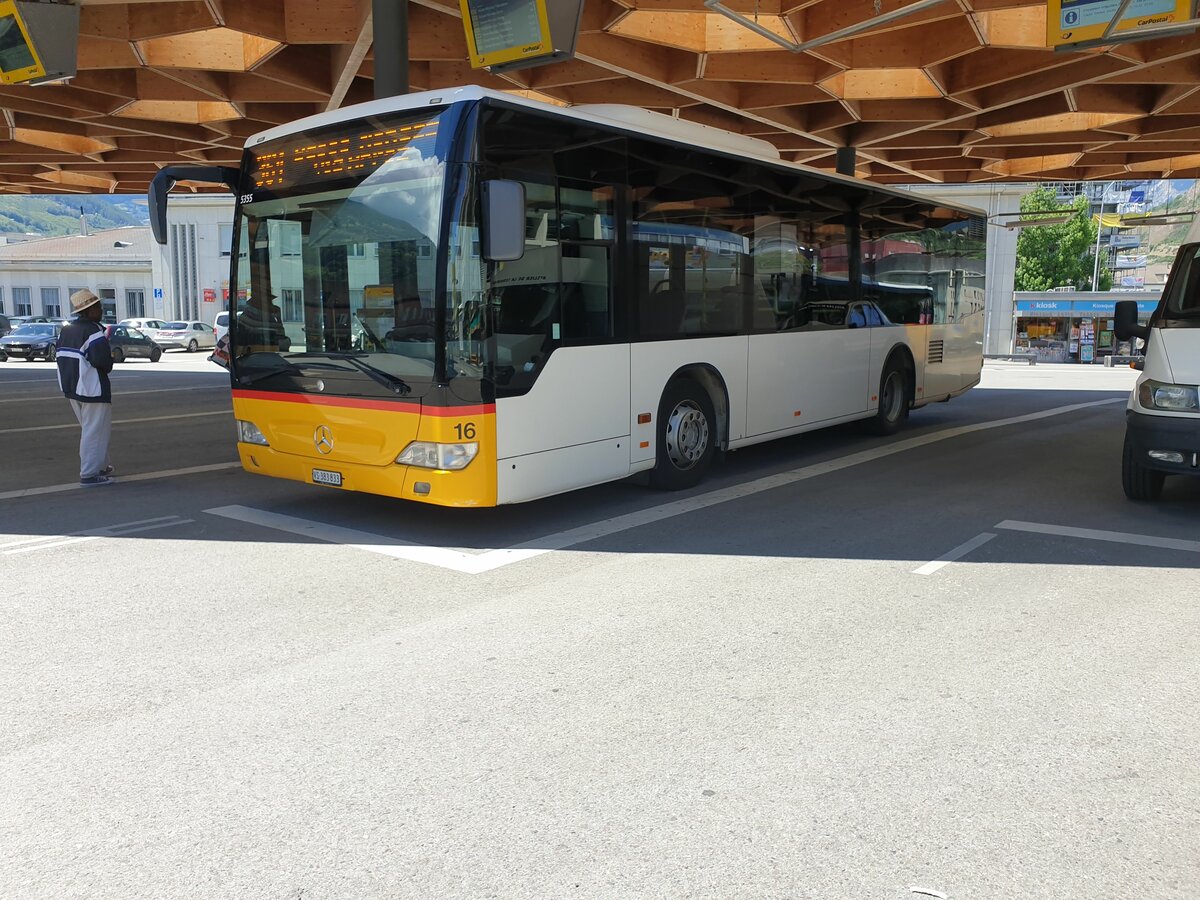 Lathion, Sion - Nr. 16/VS 383'833 - PID 5355 - Mercedes (ex TPC Aigle) le 1 juillet 2022  Sion, gare