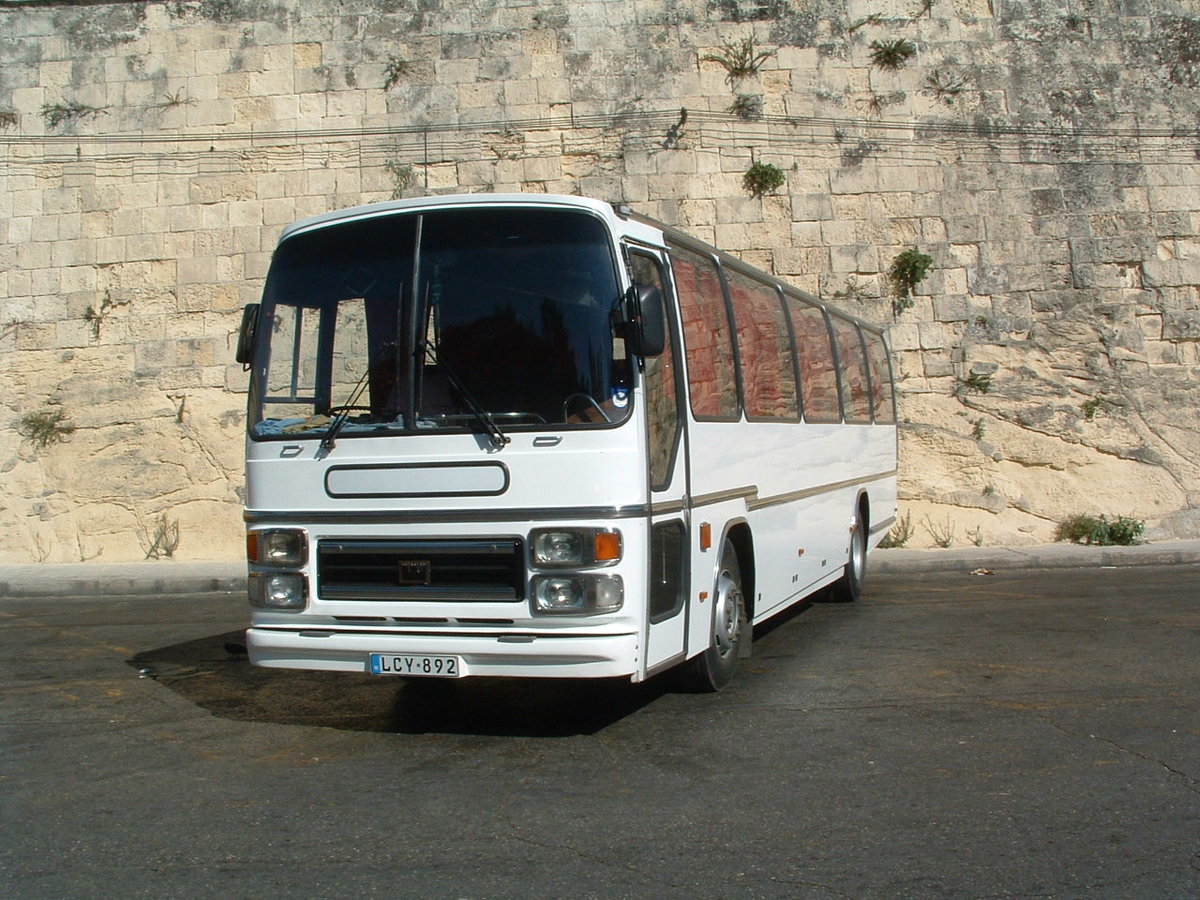 LCY 892
1979 Bedford YMT
Plaxton Supreme C53F
New to Stanbridge Motor Services, Dorset registered CEL 104T.

Operated by KopTaCo Cooperative, Malta.  Photo taken in Valletta, Malta on 23rd September 2005.