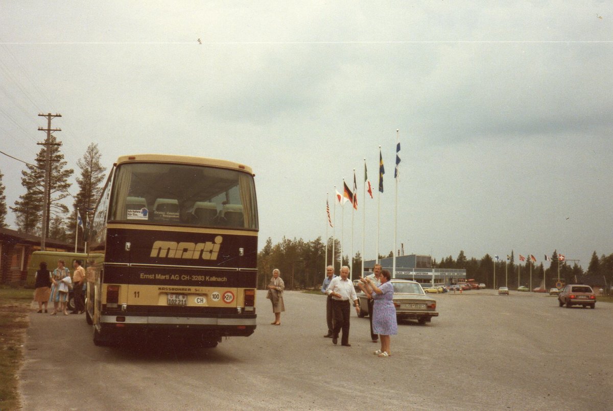 (MD020) - Aus dem Archiv; aus der Schweiz: Marti, Kallnach - Nr. 11/BE 102'211 - Setra im August 1984 in Karasjok