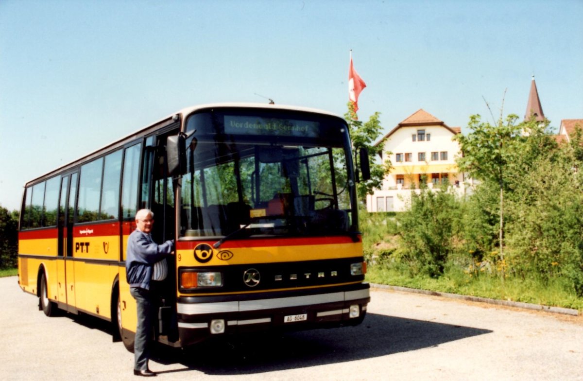 (MD272) - Aus dem Archiv: Tschannen, Zofingen - Nr. 9/AG 6048 - Setra um 1992 in Zofingen