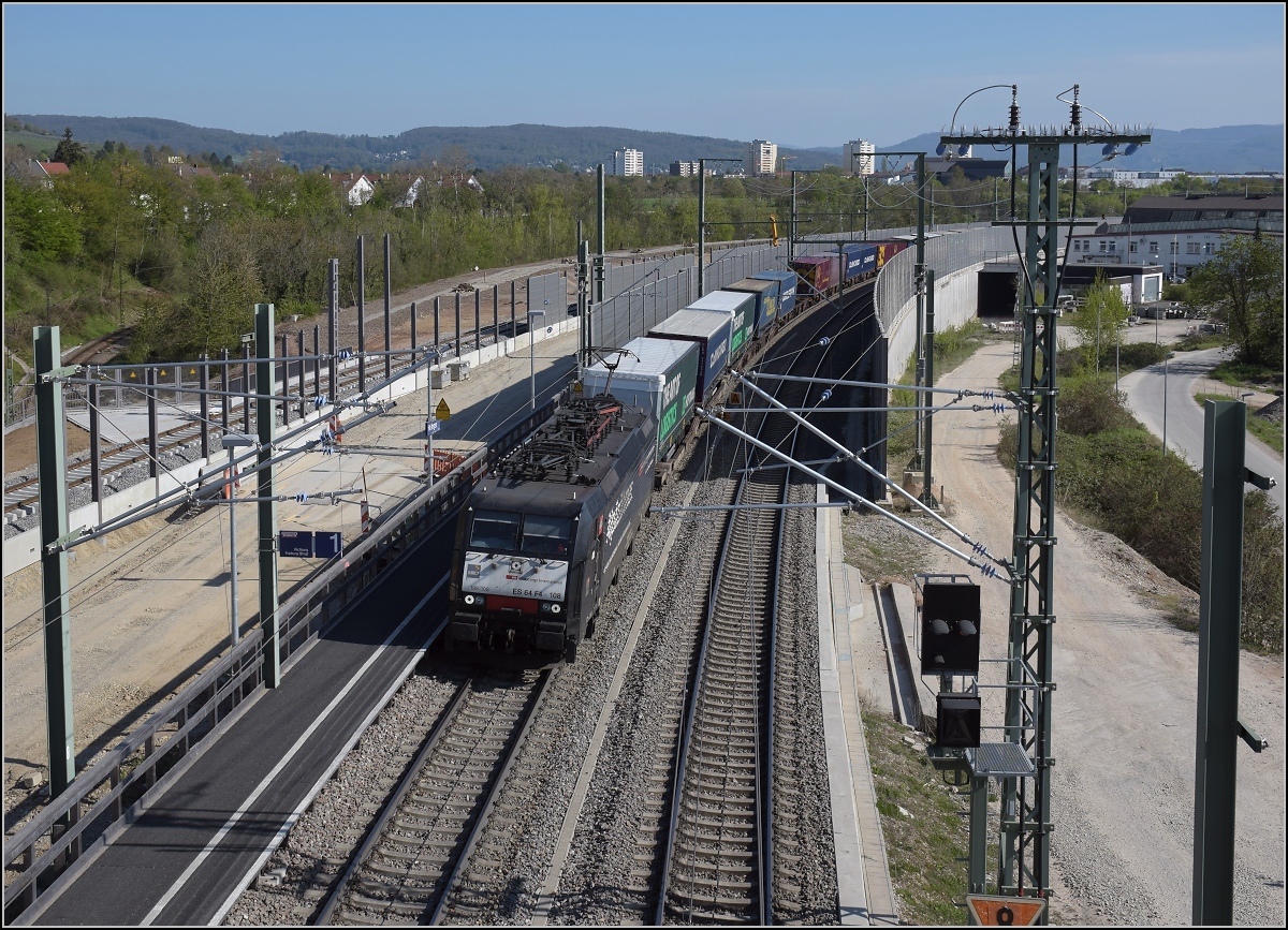 MRCE 189 108 in Haltingen. April 2021.