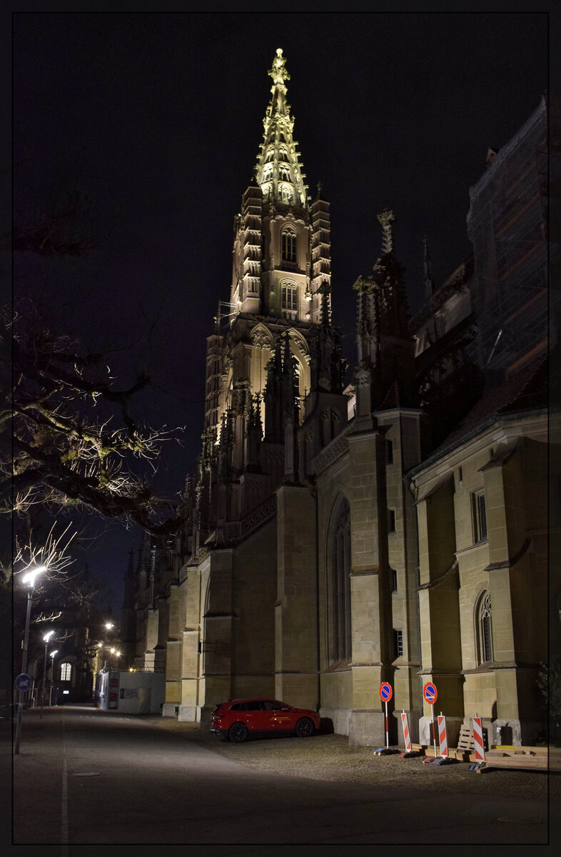 Münster von der Münsterplattform in Bern betrachtet. Januar 2026.