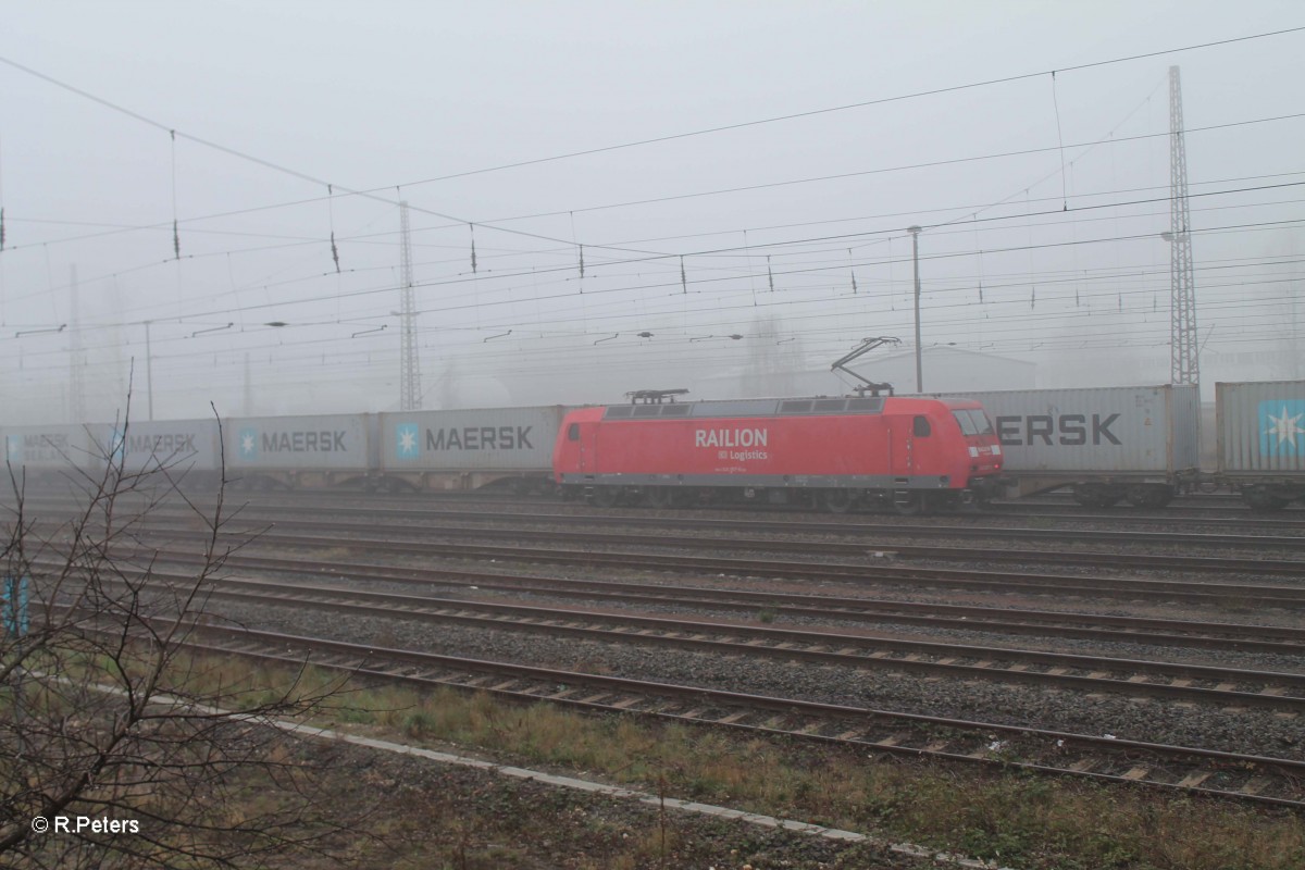 Nachschuss von 145 057-5 als Lz in Leipzig Schönefeld. 29.03.14