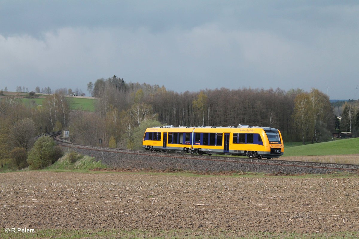 Nachschuss auf 1648 707 als OPB 79734 Regensburg - Marktredwitz bei Lengenfeld. 25.04.16