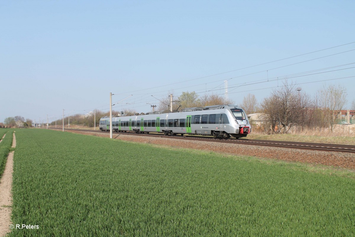 Nachschuss auf die S2 29514 Markkleeberg - Bitterfeld bei Podelwitz. 29.03.14