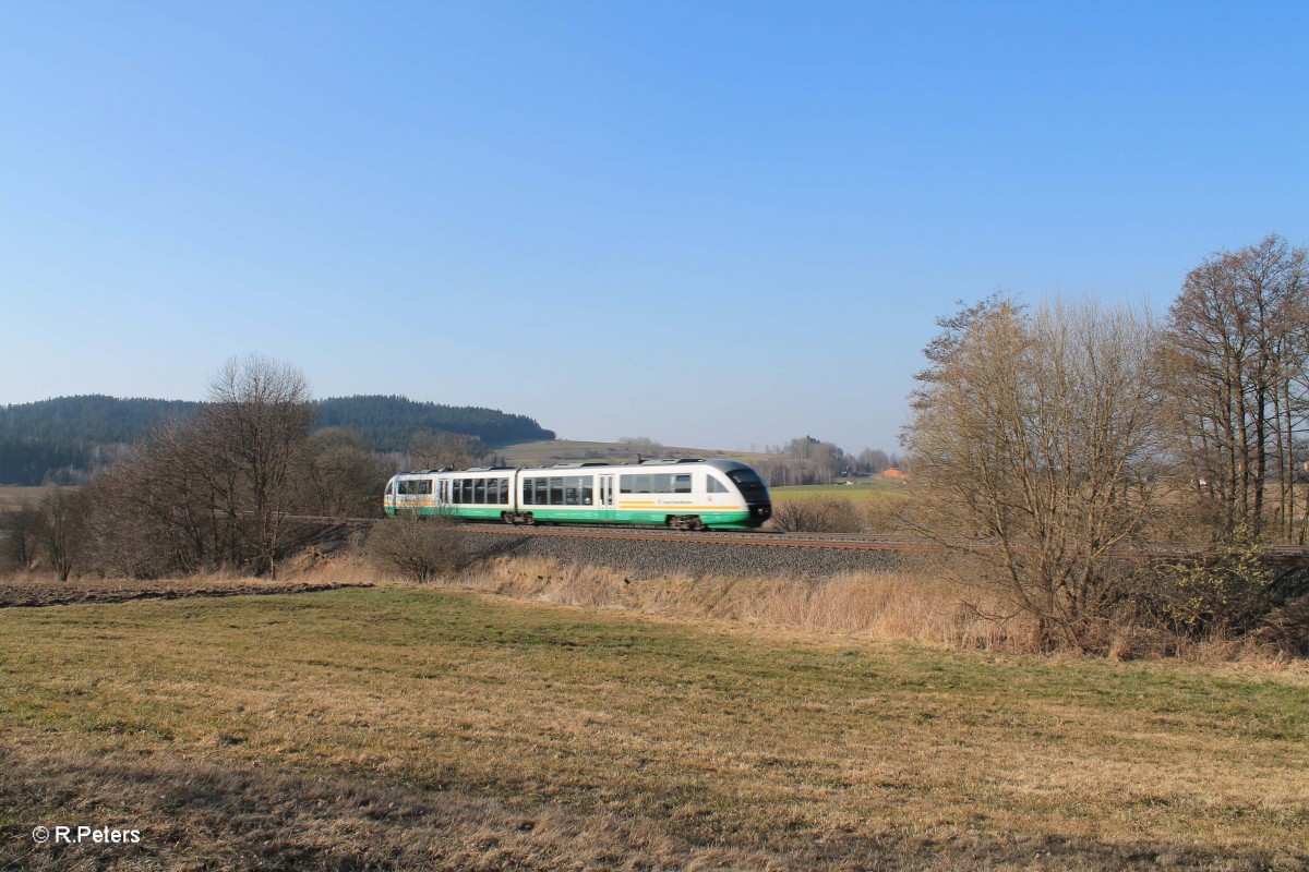 Nachschuss auf VBG74260 Regensburg - Marktredwitz bei Lengenfeld. 13.03.14