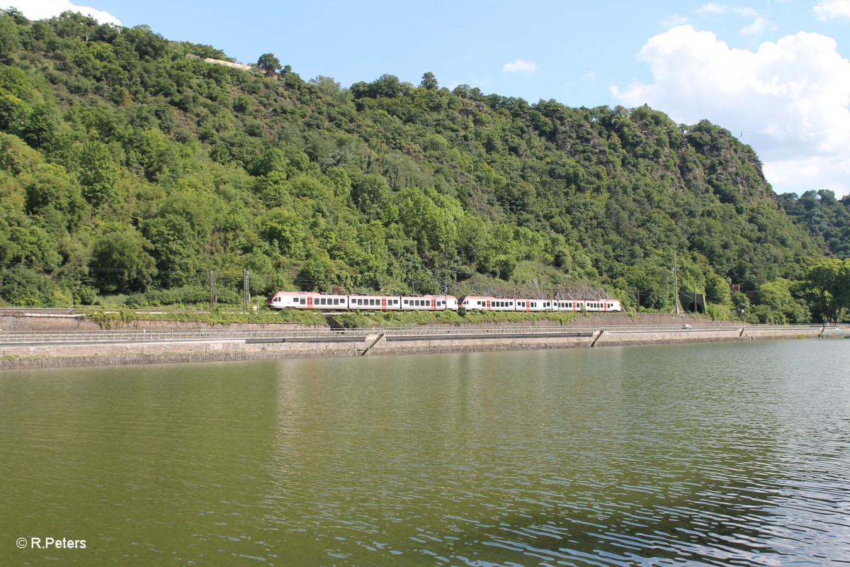 Nachschuss auf zwei Vias auf dem Weg von Neuwied nach Frankfurt/Main bei St.Goarshausen. 16.07.14