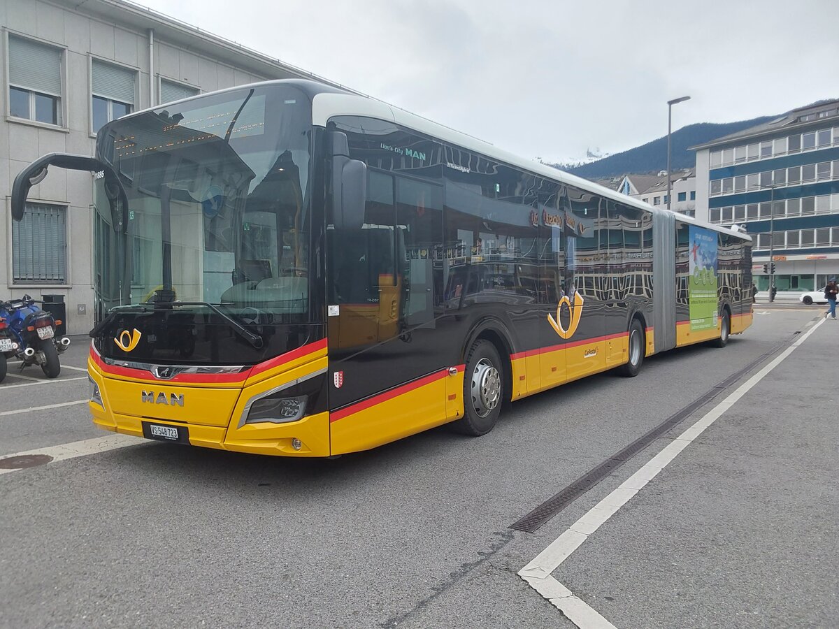 Postauto Wallis- Nr. 83 - VS 548'723/PID 11886 - MAN le 13 Avril 2023  Sion, gare