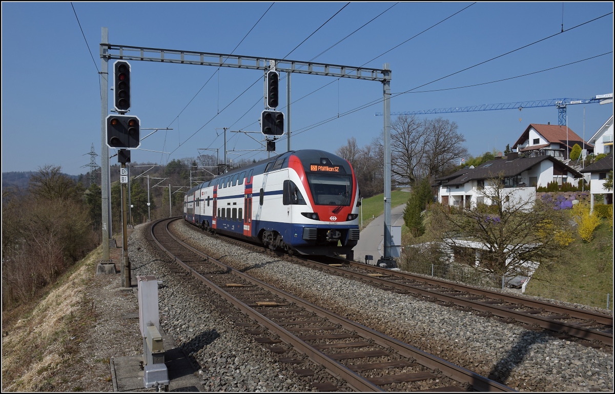 RABe 511 010 in Birmensdorf. März 2022.