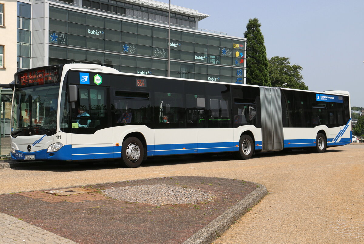 SR Remscheid - Nr. 111/RS-VL 11 - Mercedes am 18. Juni 2022 in Remscheid (Aufnahme: Martin Beyer)