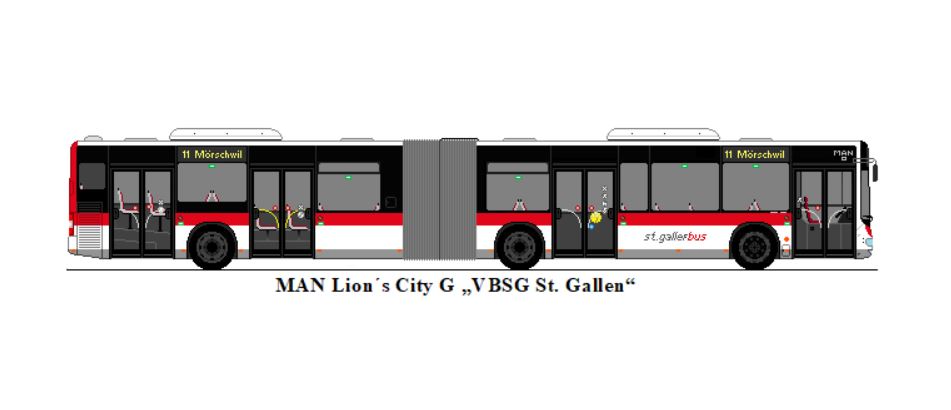 St. Gallerbus, St. Gallen - MAN Lion's City G