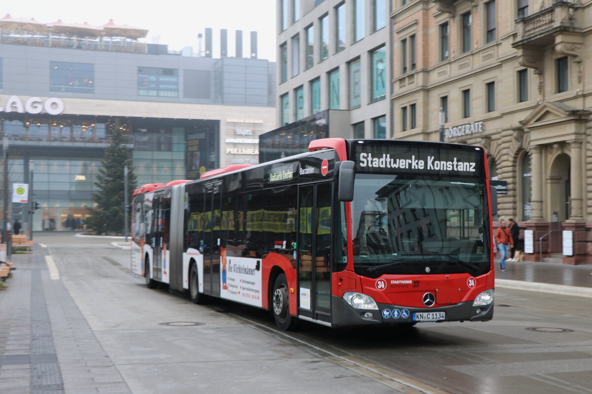 SWK Konstanz - Nr. 34/KN-C 1134 - Mercedes am 18. Dezember 2025 in Konstanz (Aufnahme: Martin Beyer)