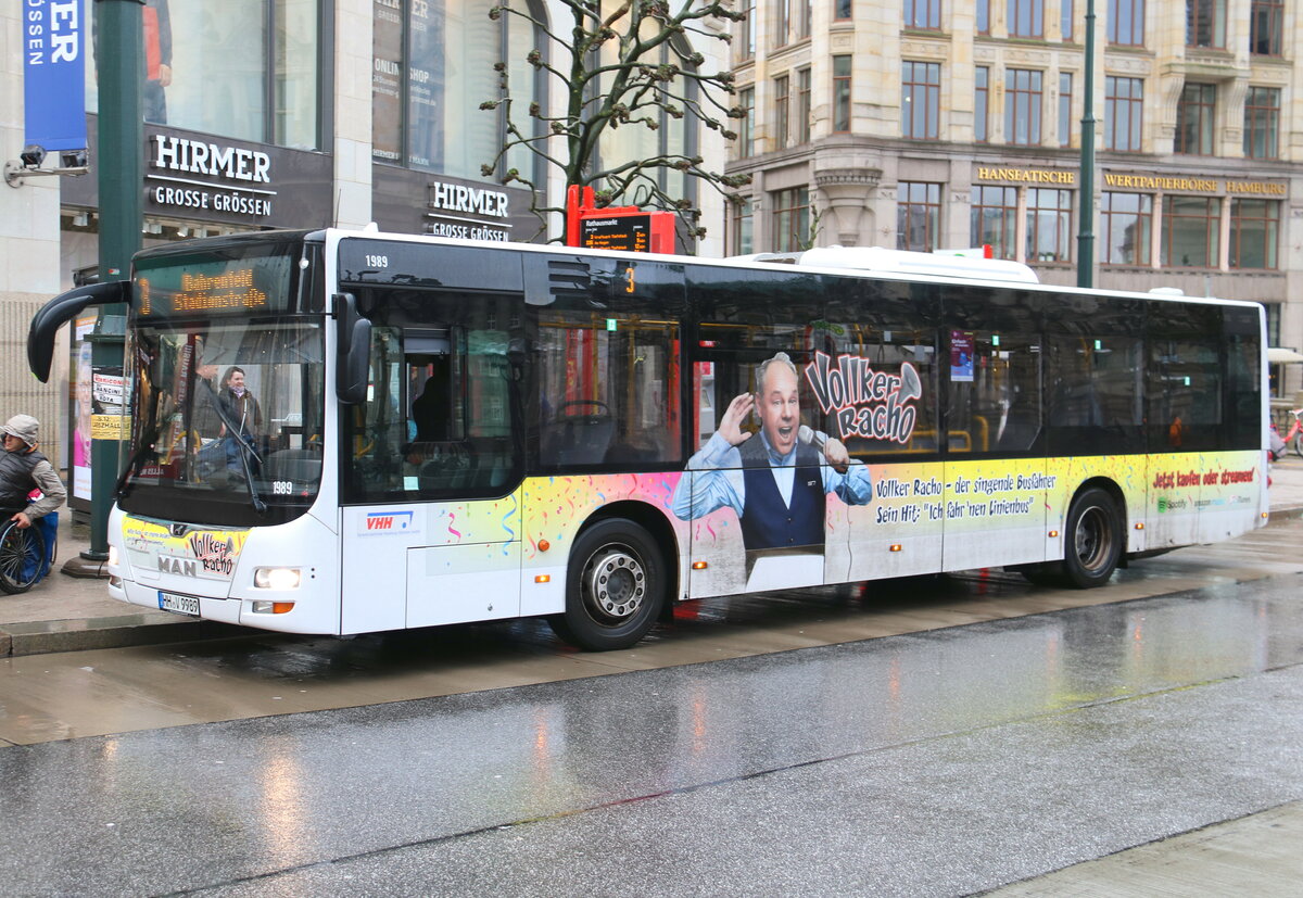 VHH Hamburg - Nr. 1989/HH-V 9989 - MAN am 30. Dezember 2023 in Hamburg (Aufnahme: Martin Beyer)