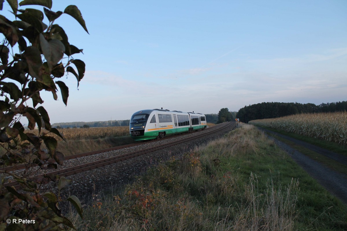 VT12  Landkreis Tirschenreuth  als VBG81124 Regensburg - Marktredwitz bei Oberteich. 06.10.13