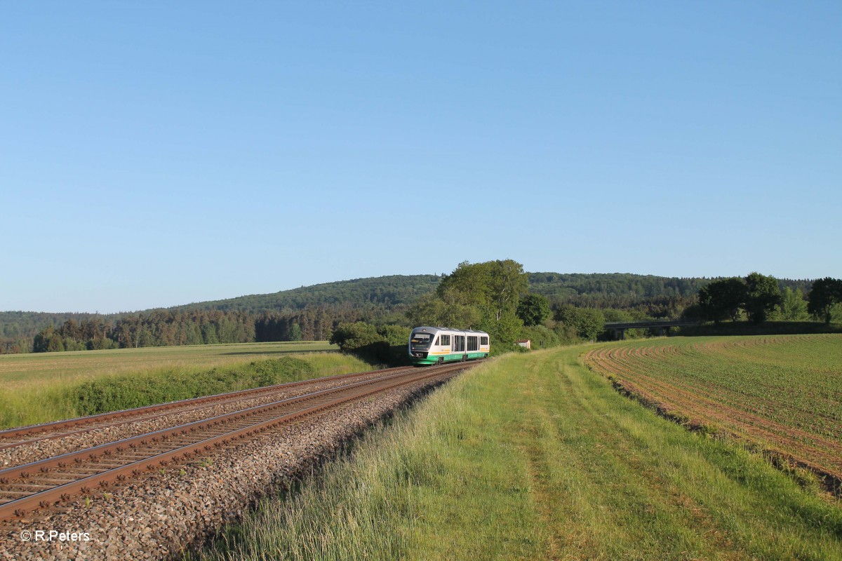 VT14 als OPB74251 Marktredwitz - Schwandorf bei Oberteich. 05.06.15