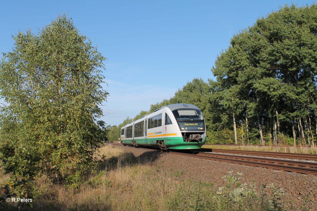 VT16  Stadt Regensburg  als VBG81127 Marktredwitz - Regensburg bei Schnfeld. 24.09.13