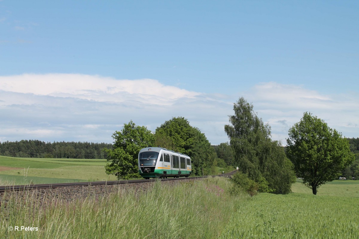 VT19 Landkreis Wunsiedel im Fichtelgebirge  als VBG74258 Schwandorf - Marktredwitz bei Naabdemenreuth. 24.05.14