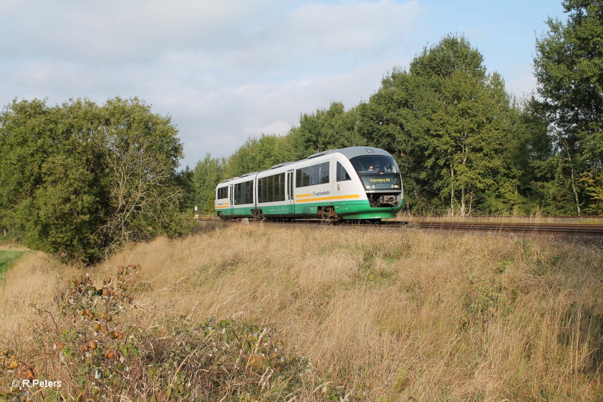 VT21 als VBG81127 Marktredwitz - Schwandorf bei Schnfeld. 26.09.13