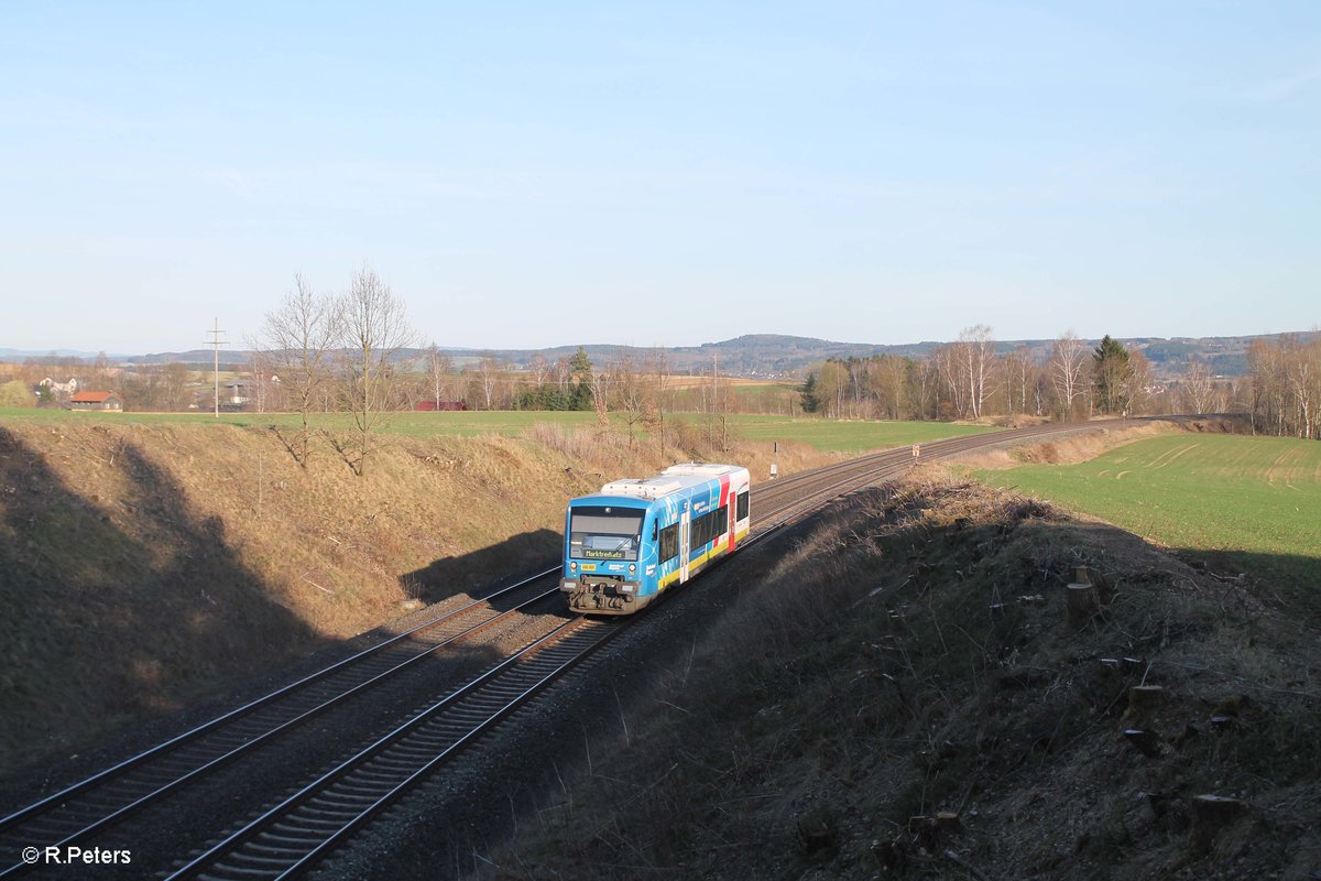 VT650 703 also ag84678 Bad Steben - Marktredwitz bei Unterthlau. 31.03.17