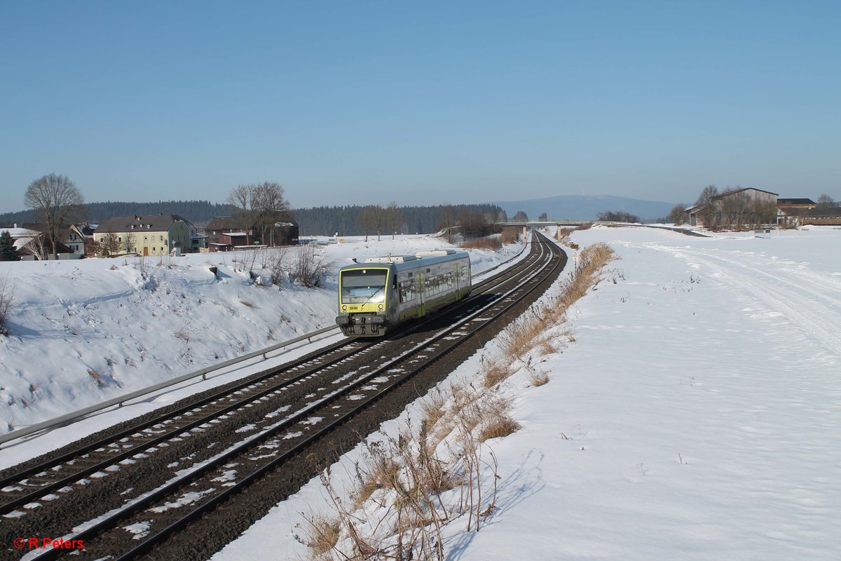 VT650 704 als AG84662 Bad Streben - Marktredwitz bei Neudes. 13.02.17