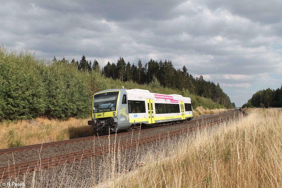 VT650 717 als ag84633 Bayreuth - Bad Steben kurz vor Kirchlamitz Ost. 20.08.18