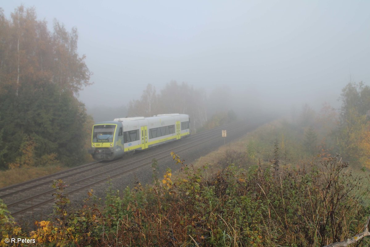 VT650 726 als ag84646 Bad Steben - Bad Rodach kurz vor Marktredwitz. 18.10.17