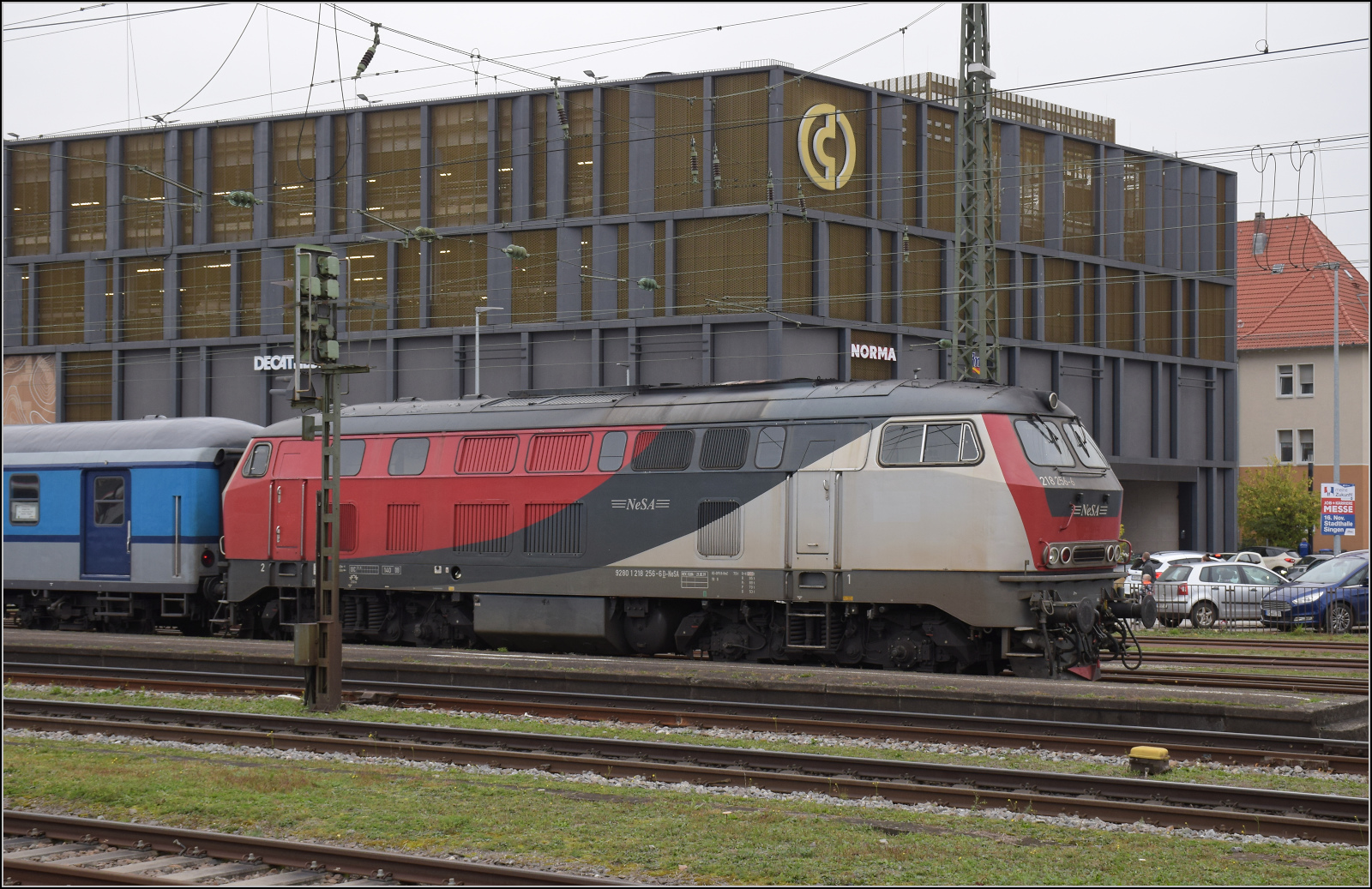 218 256 der Nesa in Singen. November 2024.