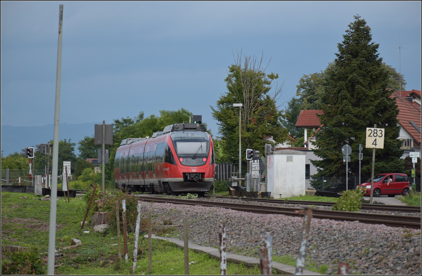 644 058 am künftigen Haltepunkt Warmbach. Juli 2025. 