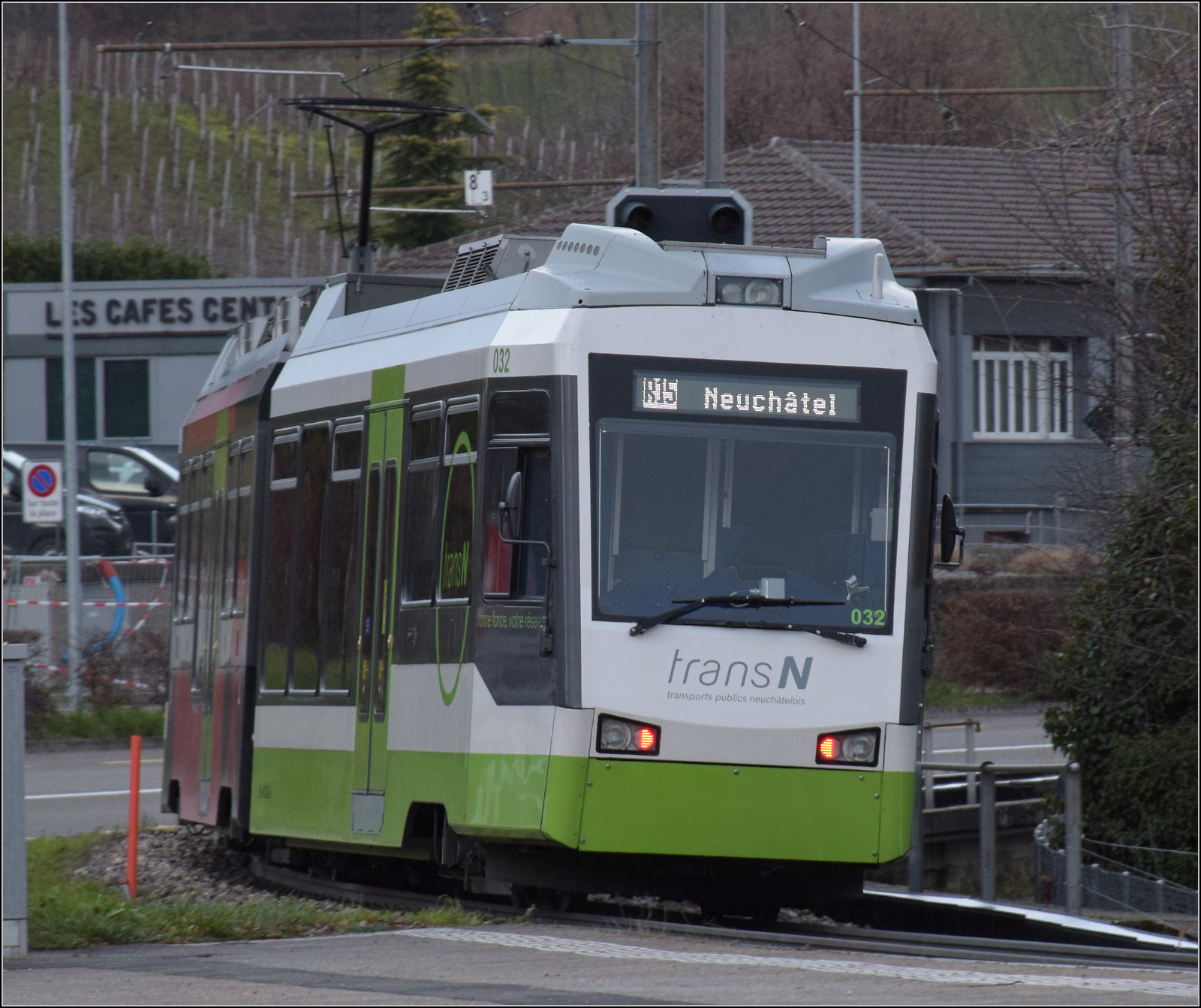 Be 4/8 31 der Littorail in Boudry Tullière. Dezember 2025.