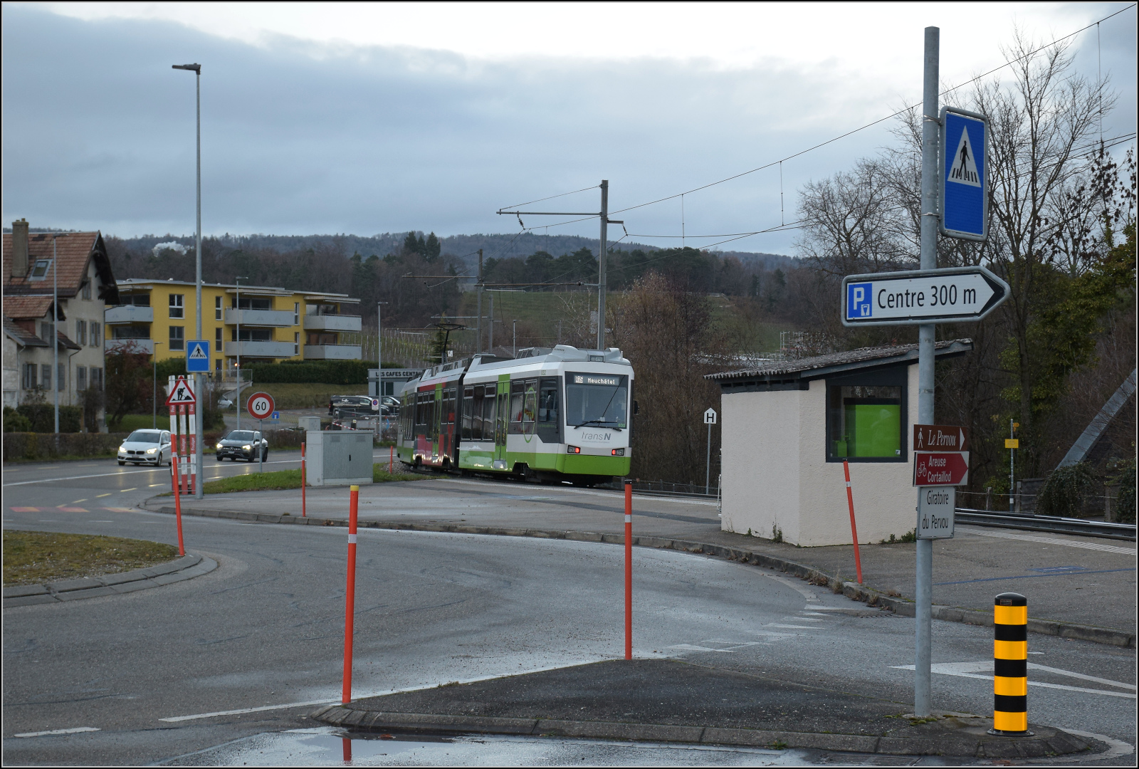 Be 4/8 31 der Littorail in Boudry Tullière. Dezember 2025.
