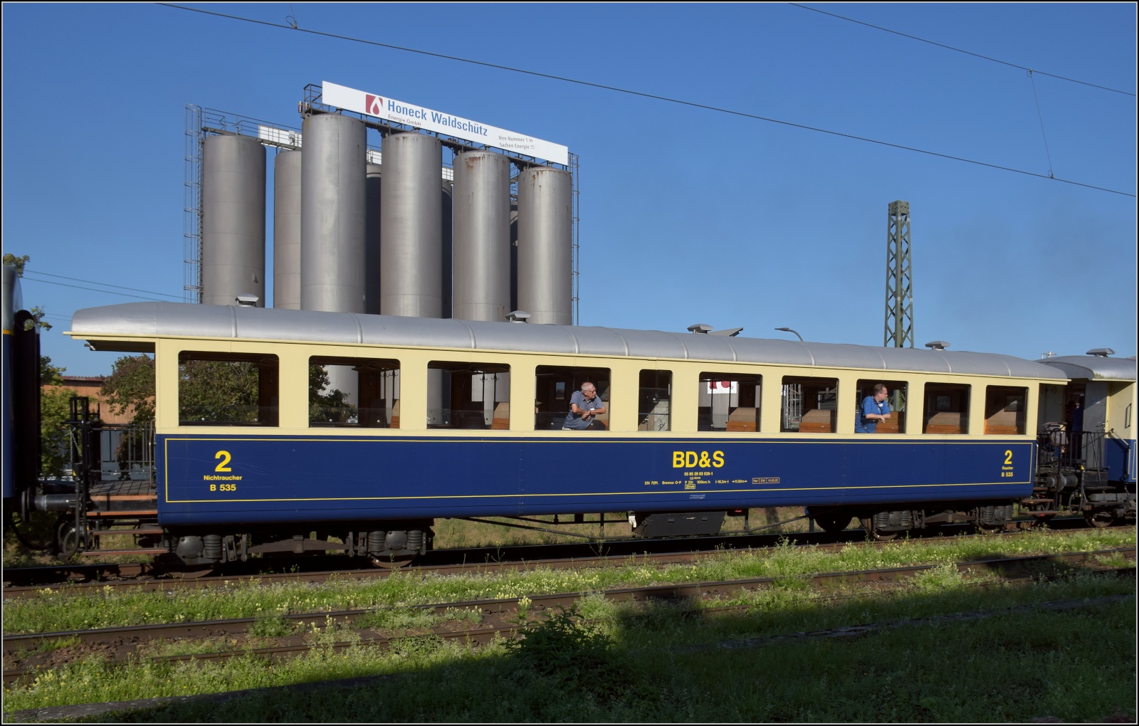 Bi 535 der Museumsbahn SEHR&RS. Singen, Mai 2023.