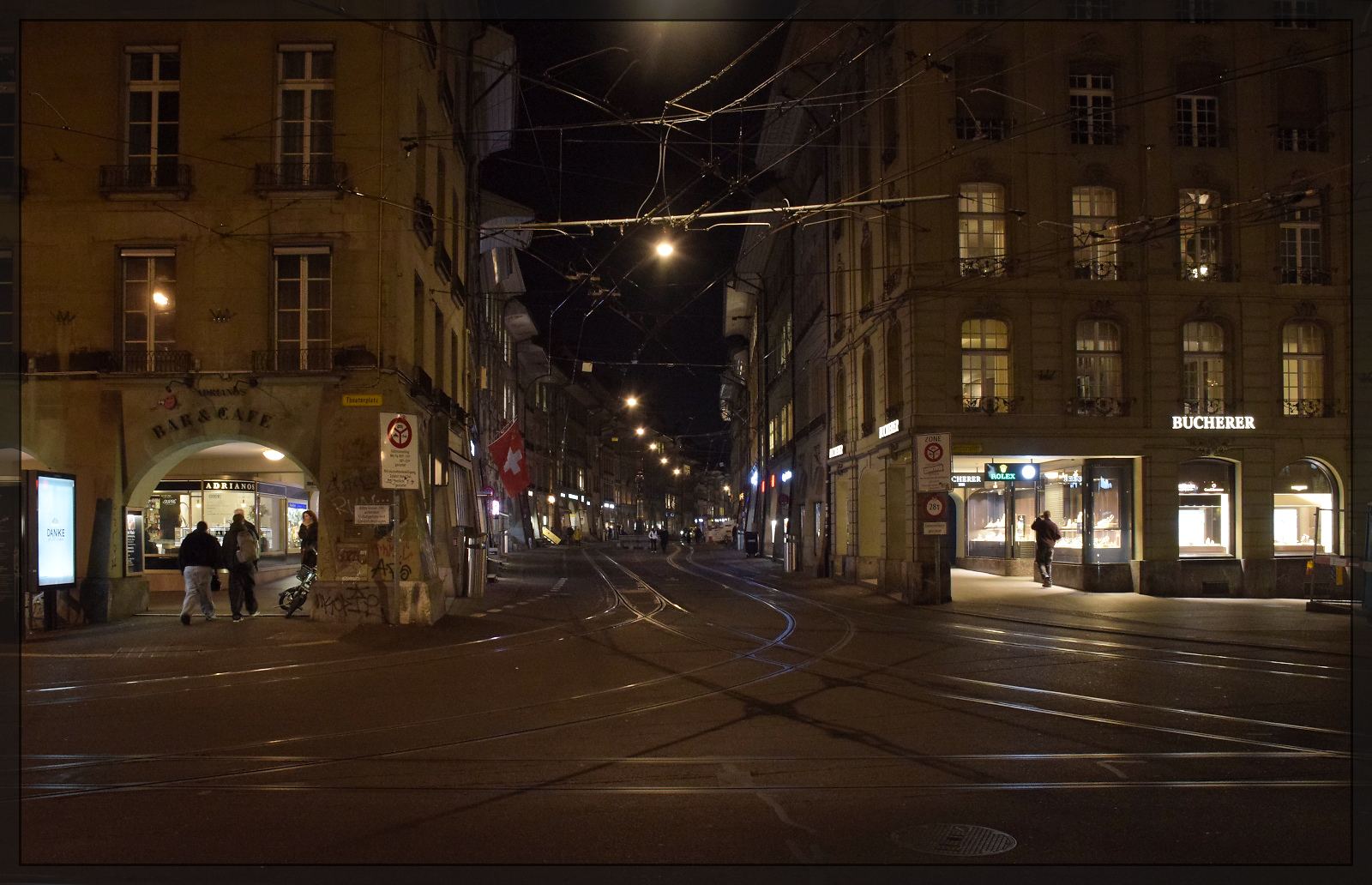 Blick in die Marktgasse in Bern. Januar 2026.