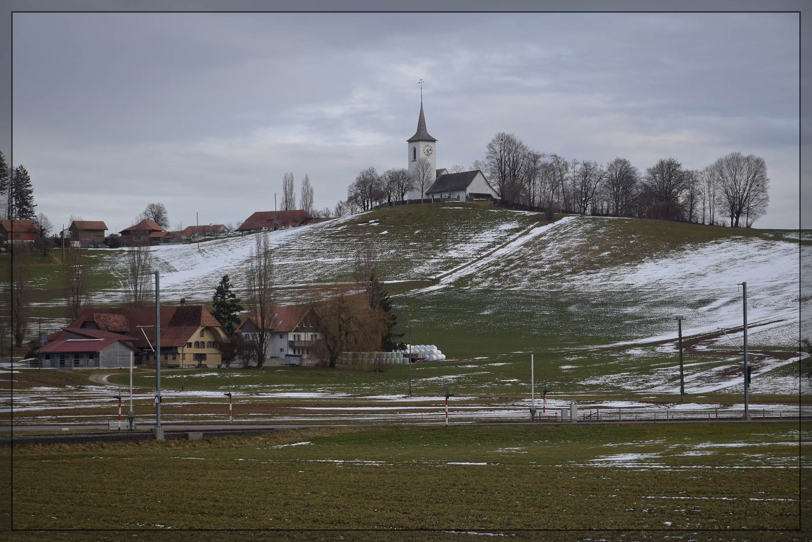 Die Kirche von Wahlern. Januar 2026.