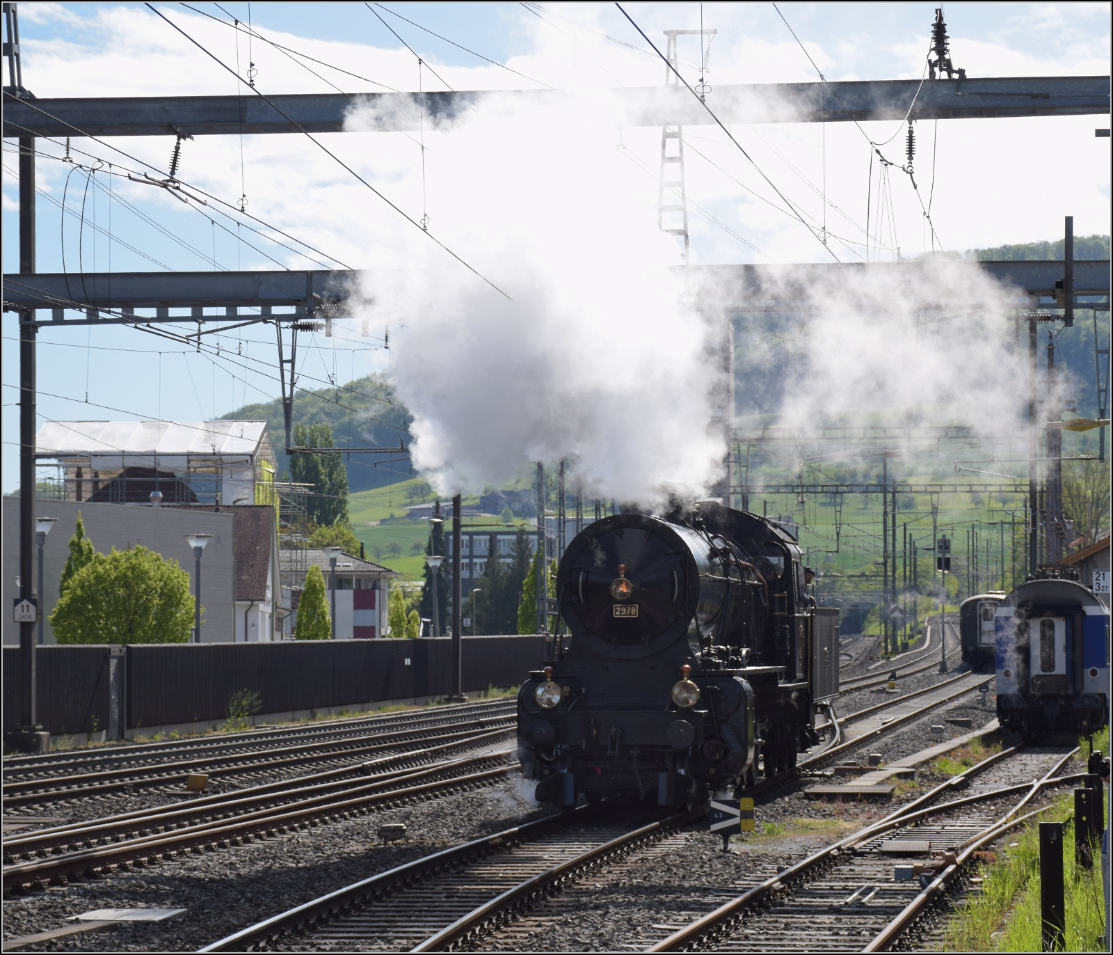 Elefant auf dem Lufelfingerli.

C 5/6 2978 in Sissach. April 2024.