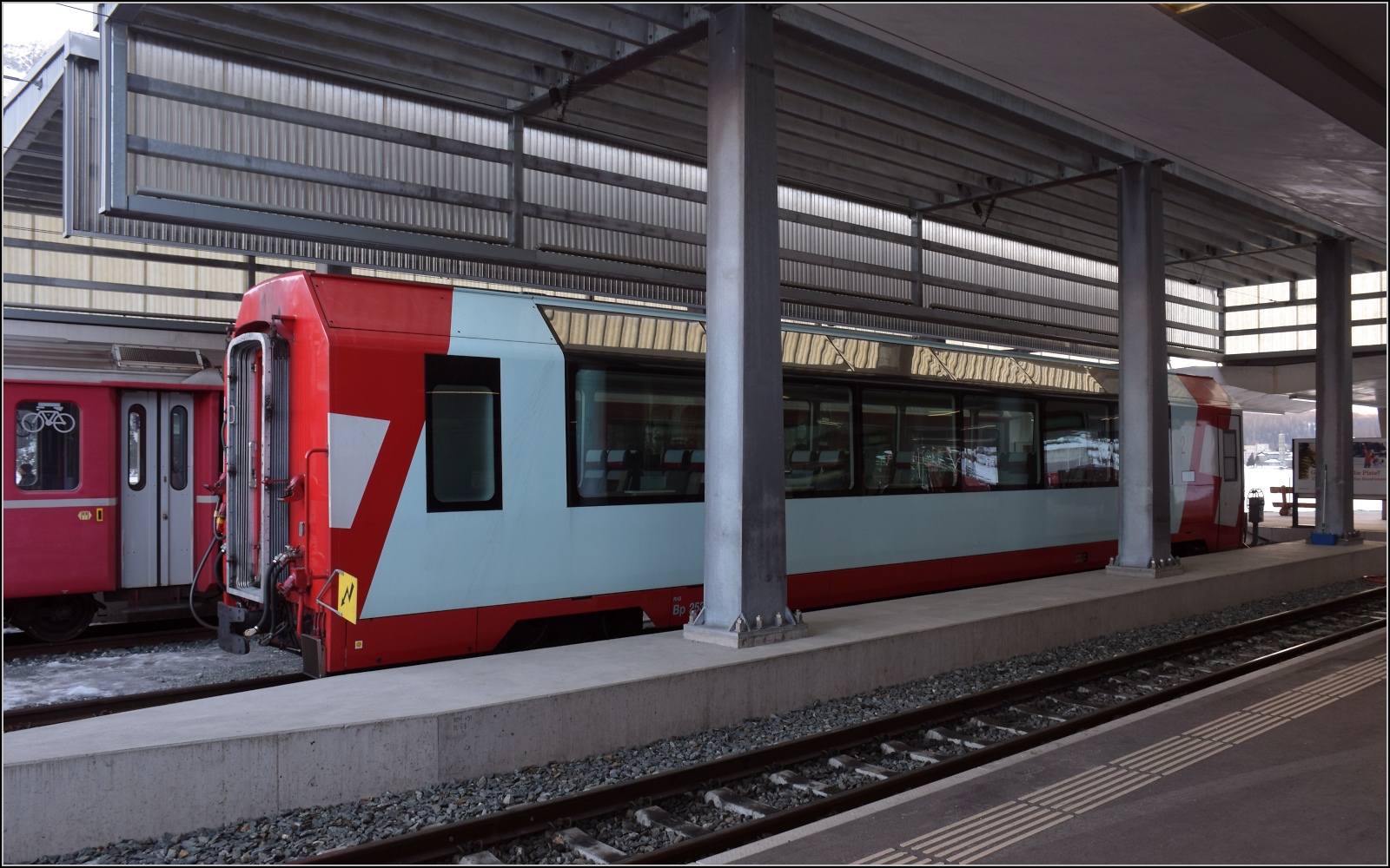 Glacierexpresswagen Bp 253x. St. Moritz, Januar 2023