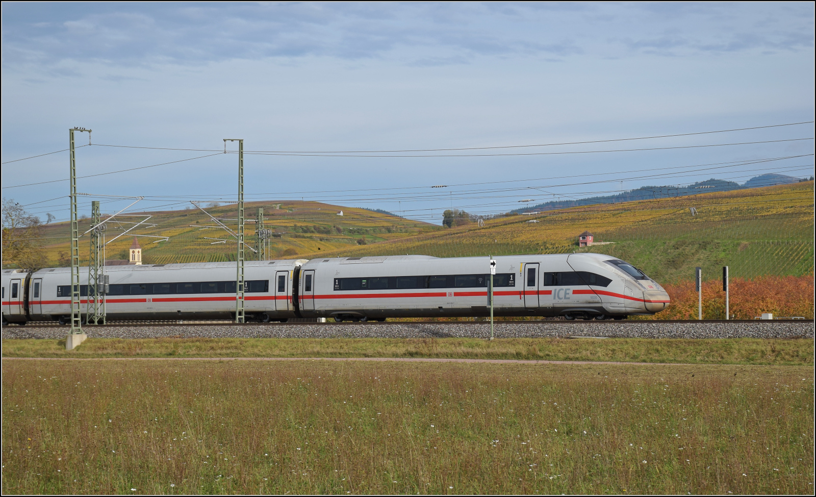 Herbst in Auggen.

463 010 auf dem Weg nach Freiburg. Oktober 2025.