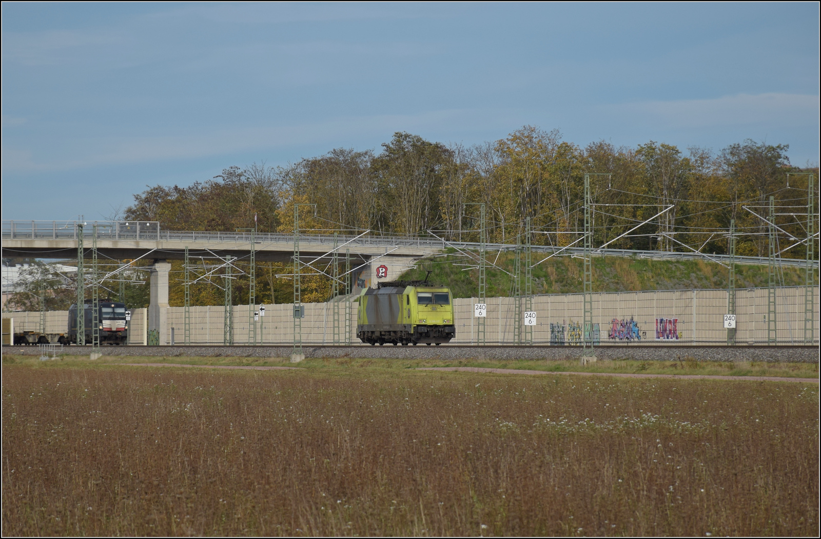 Herbst in Auggen.

91 81 1 186 117 NL-ATLU fährt solo nordwärts. Oktober 2025.