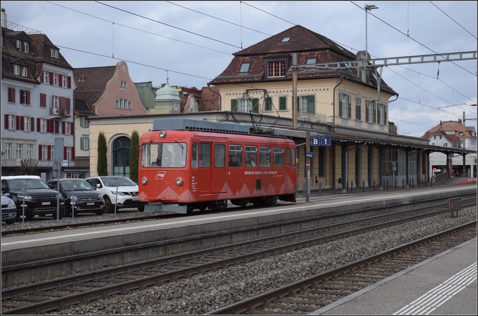 Hommage an die S26.

BDeh 1/2 1 'Liseli' am Anfang der Reise nach Walzenhausen. Rheineck Februar 2023. 