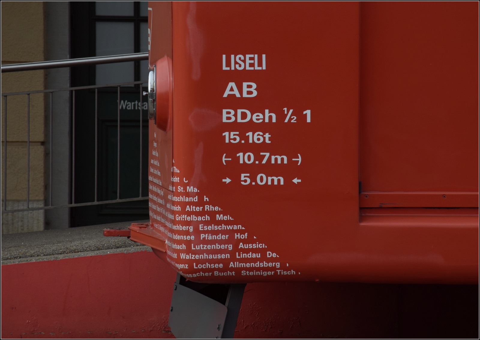 Hommage an die S26.

Detailaufnahme BDeh 1/2 1 'Liseli'. Rheineck, Februar 2023. 