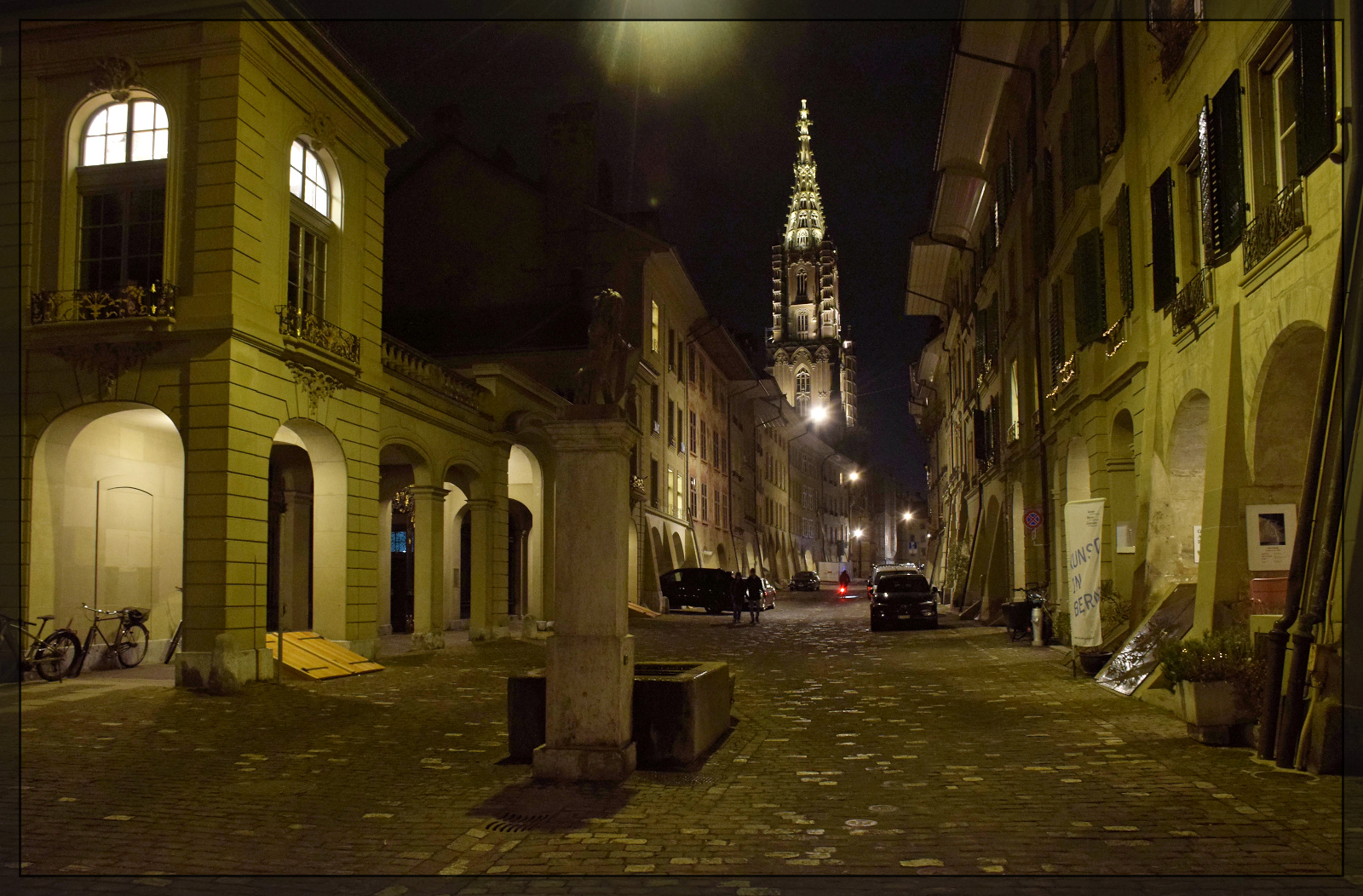 Münster von der Junkerngasse in Bern gesehen. Januar 2026.