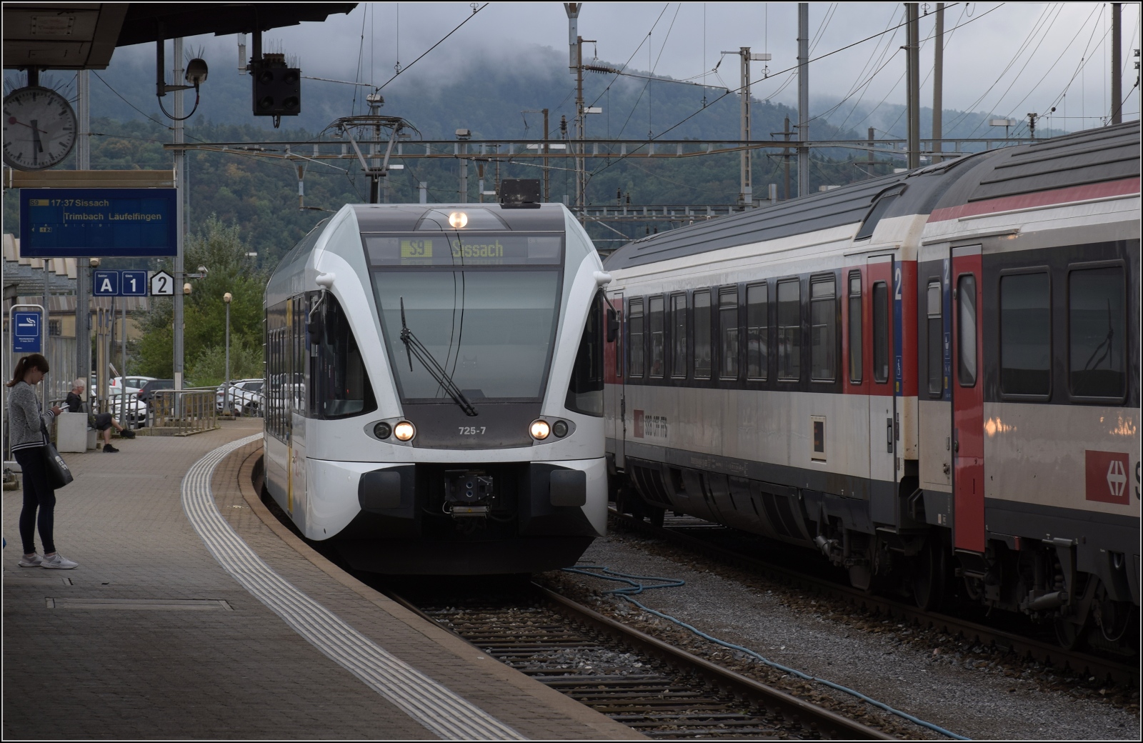 RABe 526 725 der Thurbo in Olten. August 2023. 